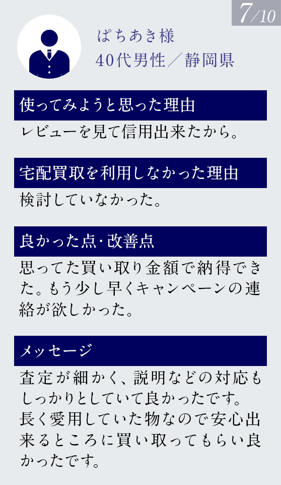 お客様の声